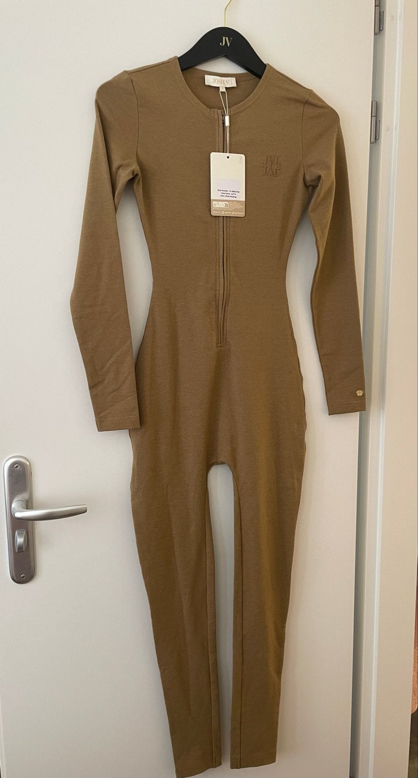Josh V Jumpsuit Jutta Khaki Melange Sample Maat S, Ophalen of Verzenden, Zo goed als nieuw, Maat 36 (S), Groen