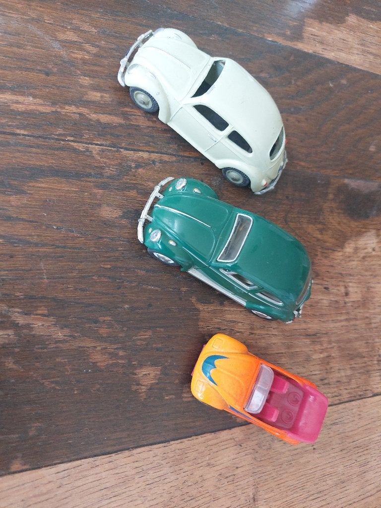 Modelauto drie vw kevers, Ophalen of Verzenden, Zo goed als nieuw, Auto, Overige merken