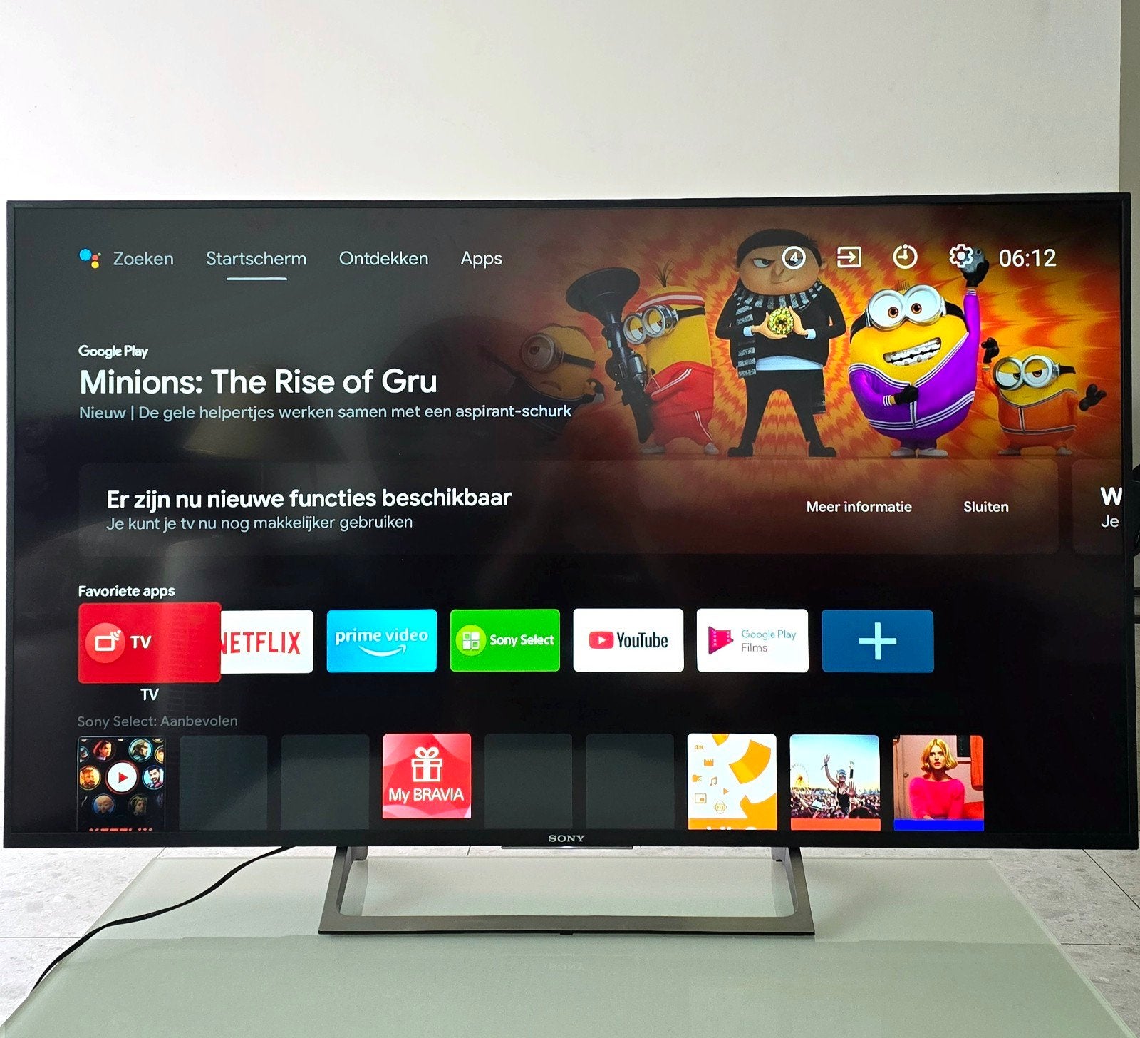 Sony 55XE8599 55 4K Smart TV met bon, Ophalen, 100 cm of meer, 50 Hz, Sony