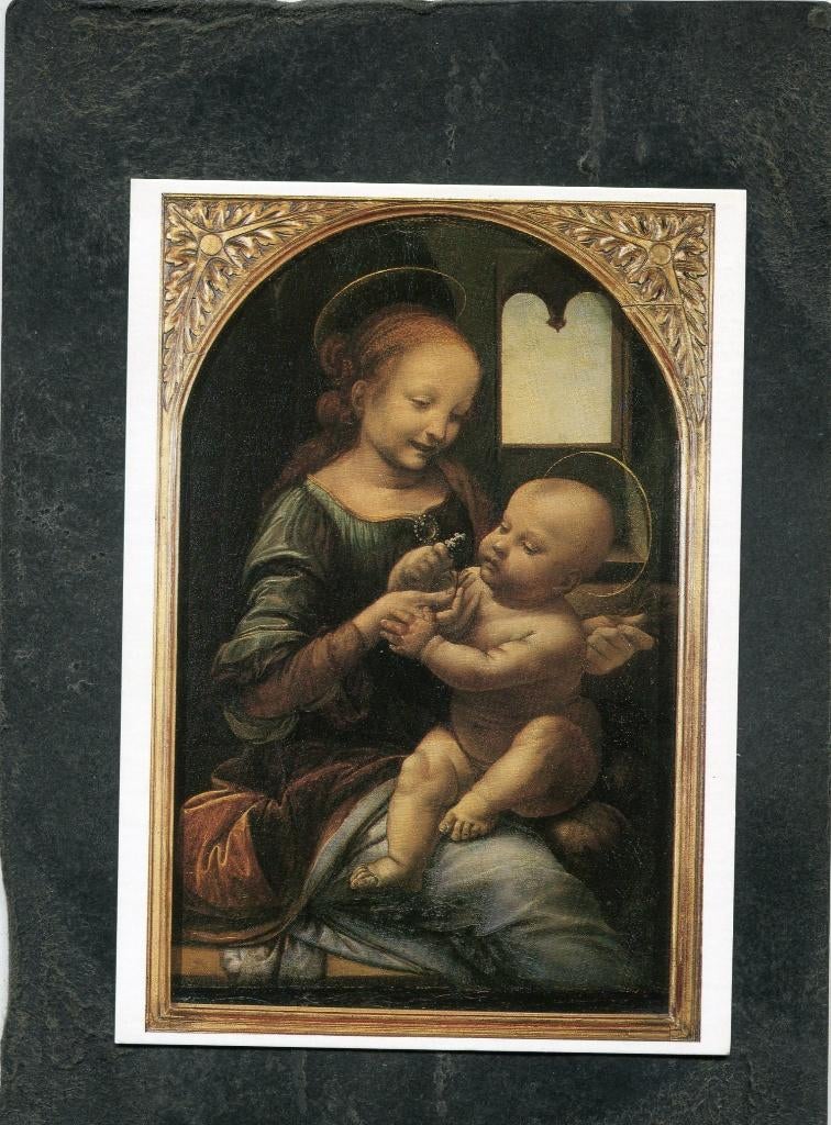 Ansicht Leonardo Da Vinci - Madonna with a Flower, Verzenden, 1980 tot heden, Ongelopen, Overige thema's
