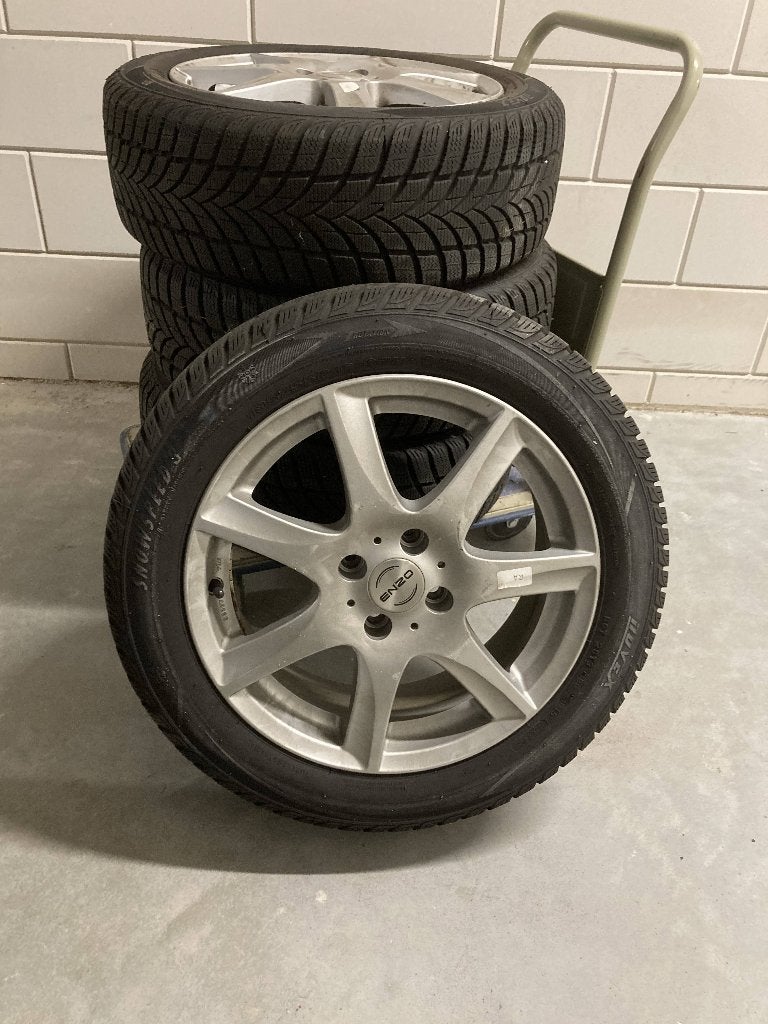 Snowspeed 3 winterbanden maat 195/55R16 inclusief velgen, Ophalen, Gebruikt