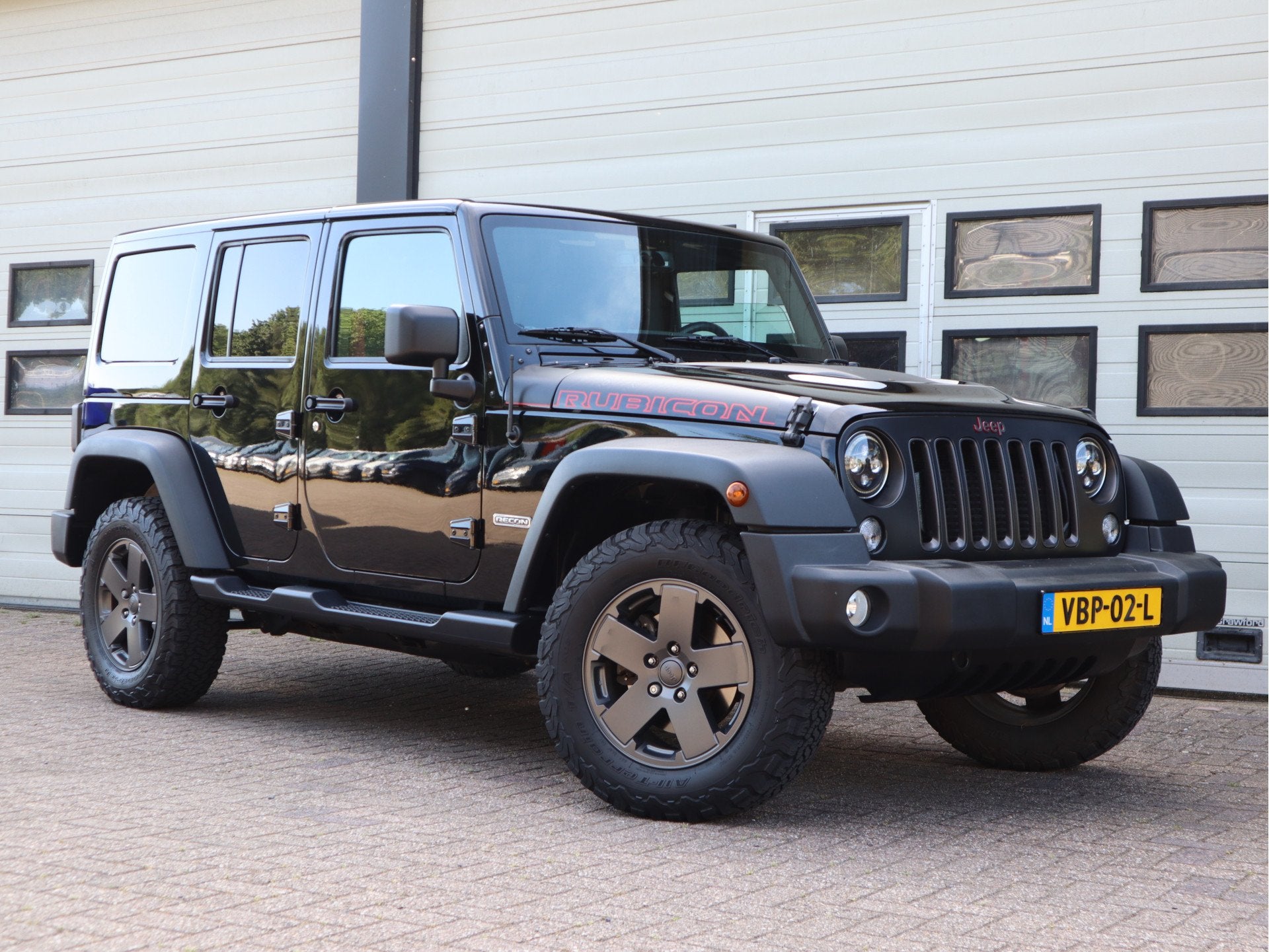 Jeep Wrangler 2.8 CRD 200pk Euro 6 Rubicon Recon - Grijs ken, Gebruikt, 4 cilinders, Zwart, Bedrijf