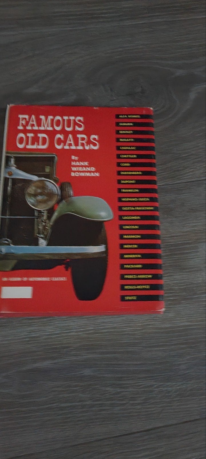 boek over FAMOUS OLD CARS, Ophalen of Verzenden, Nieuw, Algemeen