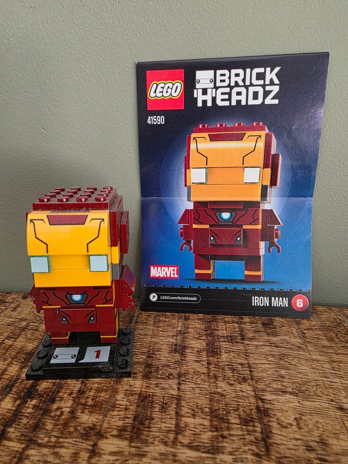 LEGO BrickHeadz 41590 Iron Man, BrickHeadz, Lego, Ophalen of Verzenden, Zo goed als nieuw