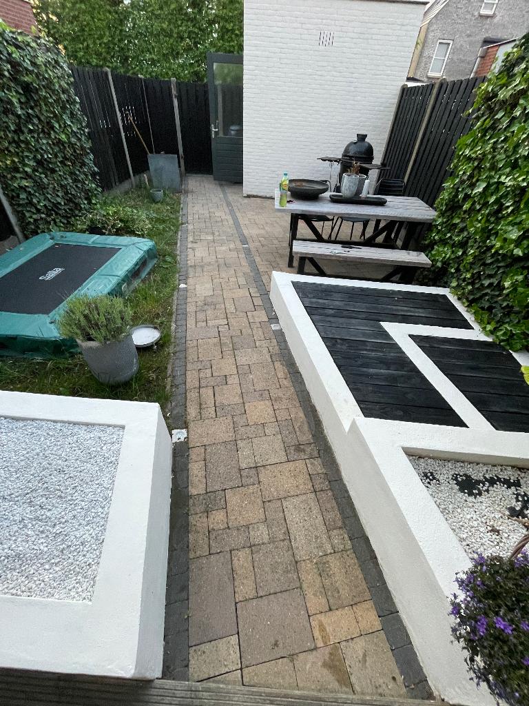 Tuintegels wildverband, Ophalen, Gebruikt, 10 m² of meer, Beton