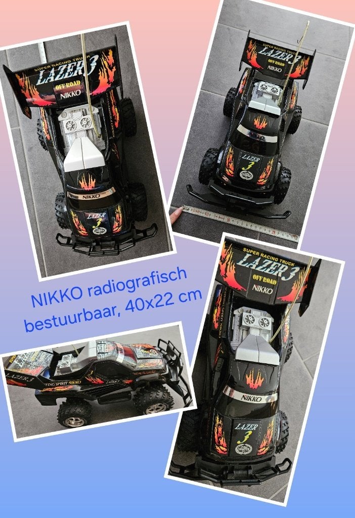 Nikko Radiografisch bestuurbare auto fighting spirit lazer 3, Elektro, Auto offroad, Ophalen of Verzenden, Zo goed als nieuw