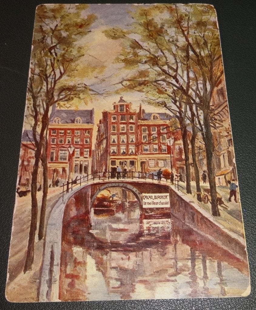 Amsterdam -Holland pittoresque reclame Cacao Blooker - KAm03, Verzenden, Voor 1920, Ongelopen, Noord-Holland
