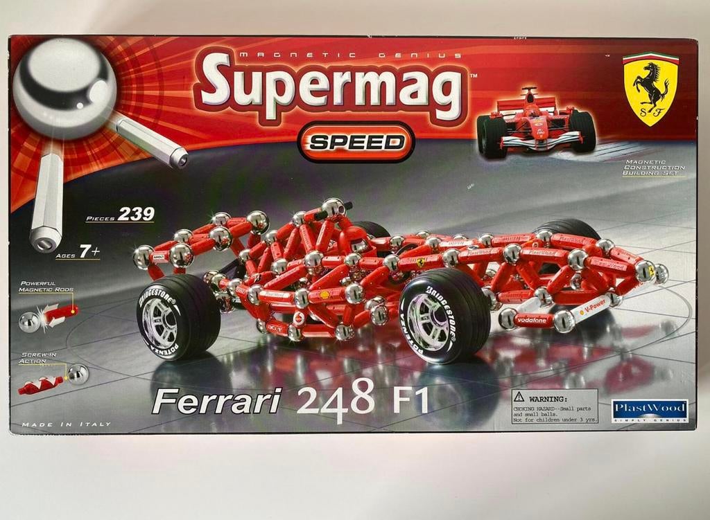 PlastWood Supermag Speed Ferrari 248 F1, Verzenden, Zo goed als nieuw, Overige merken