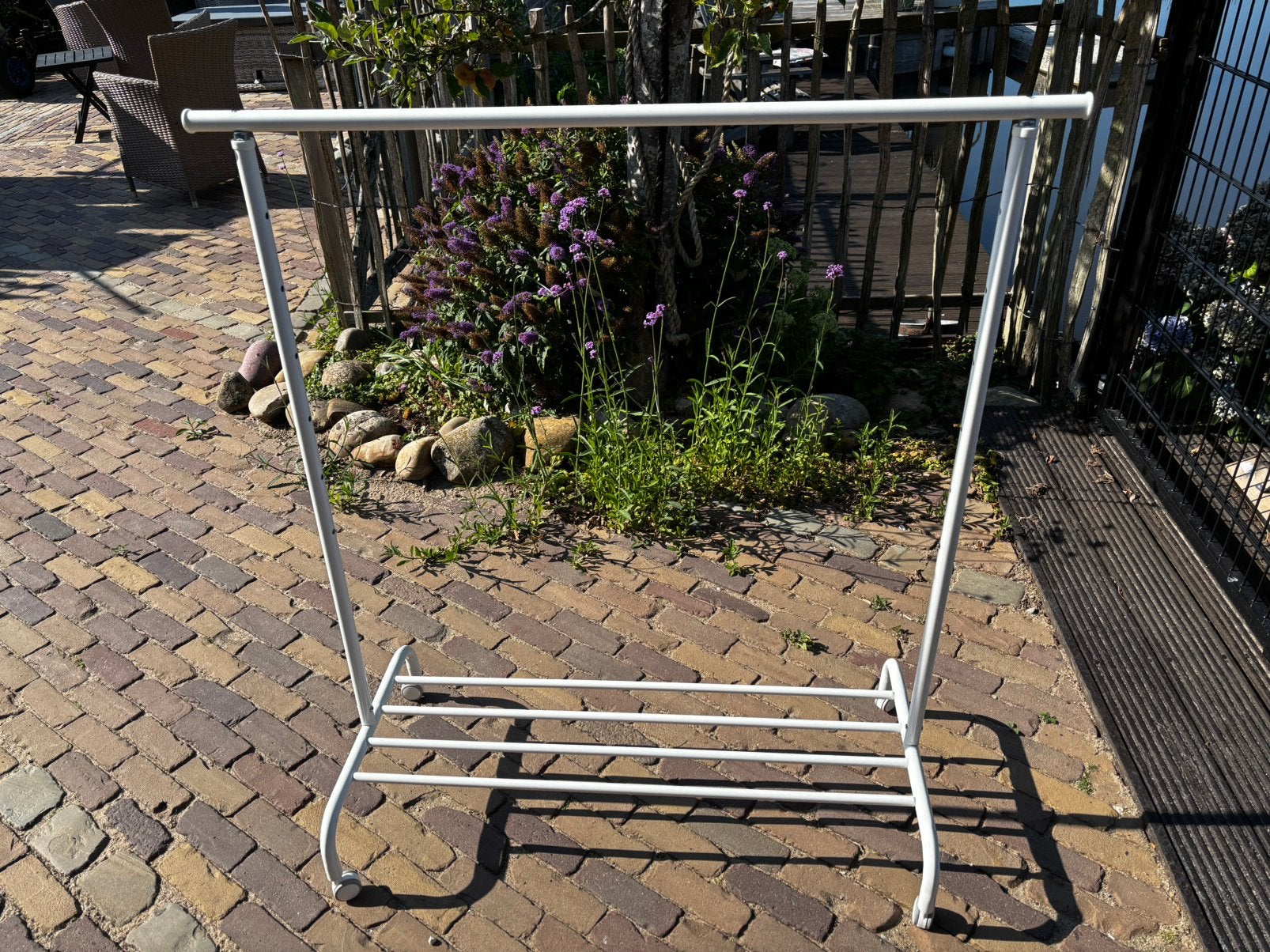 Witte kledingrekken - 2 stuks - Z.G.A.N., Kleding | Dames, Ophalen, Met wielen, Zo goed als nieuw