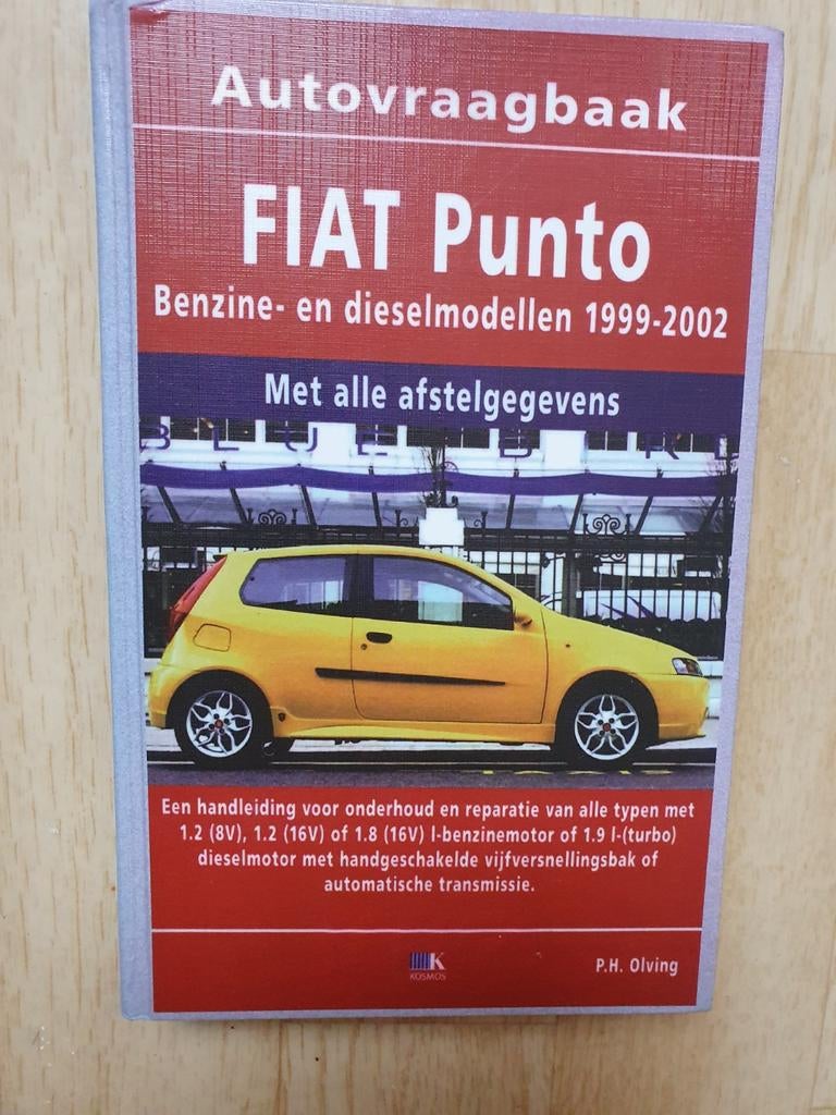 Vraagbaak Fiat Punto benzine-en dieselmodellen 1999-2002, Ophalen of Verzenden