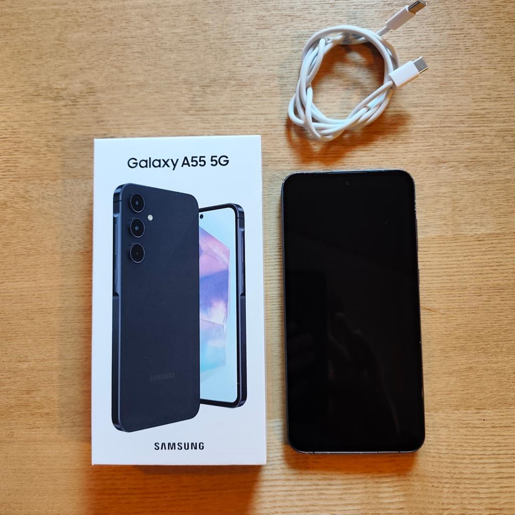 Samsung Galaxy A55 5G 256GB, Telecommunicatie, Mobiele telefoons | Samsung, Gebruikt, Blauw, Touchscreen, Ophalen of Verzenden