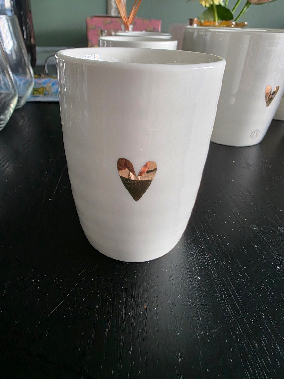 Zusss mokken met hartje - set van 4, Ophalen, Overige merken, Mok, Zo goed als nieuw