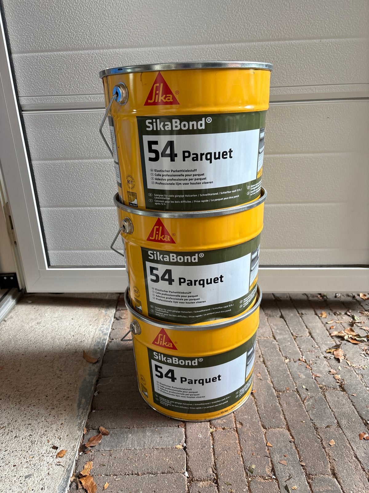 SikaBond 54 Parquet Parketlijm - 3 emmers, Ophalen, Bruin, Nieuw, 20 liter of meer