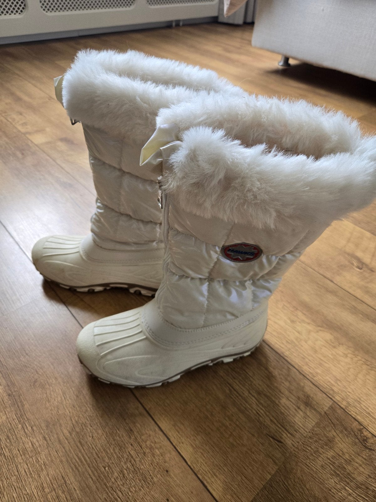 Witte Snowboots Maat 35/36 met Bontrand, Wit, Snowboots, Ophalen of Verzenden, FUN