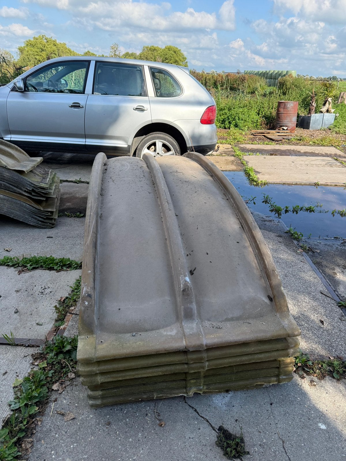 Dakplaten, Dakplaat of Dakpanplaat, Ophalen of Verzenden, Zo goed als nieuw, 15 m² of meer