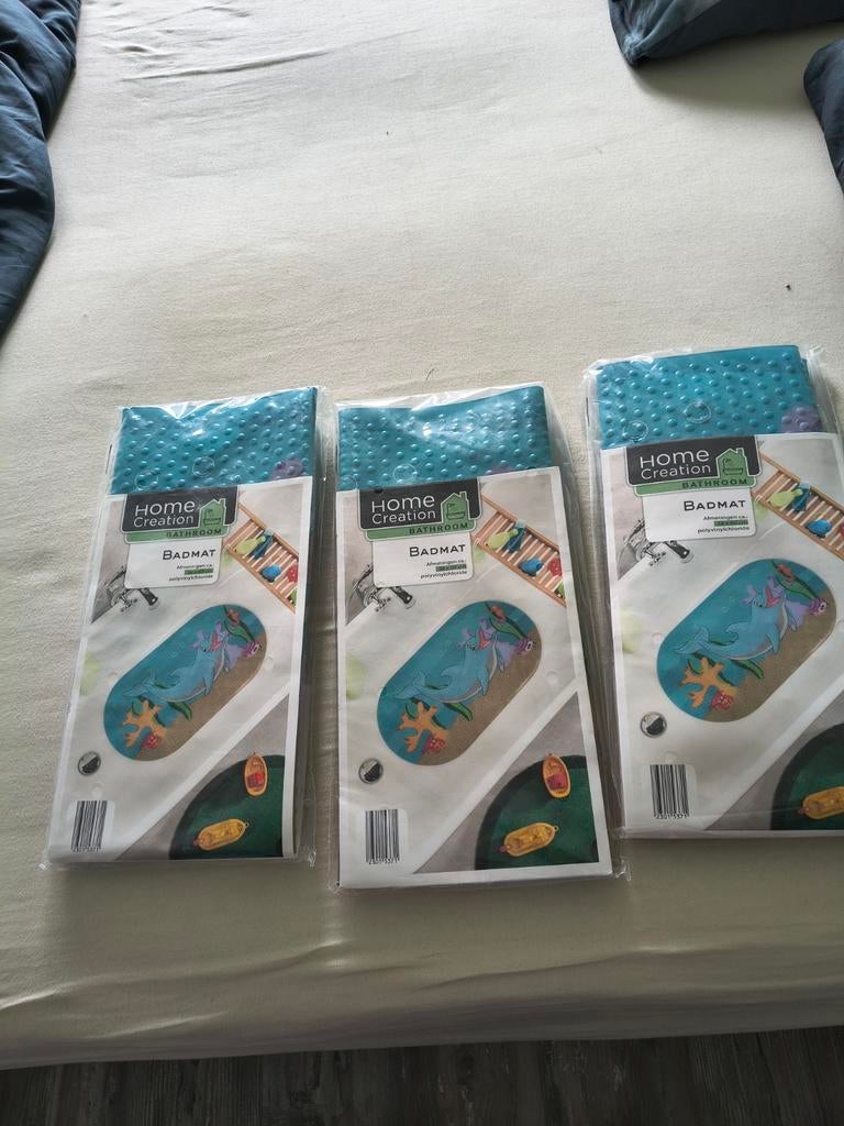 Nieuwe badmatten, 4 stuks, Ophalen, Nieuw, Wit