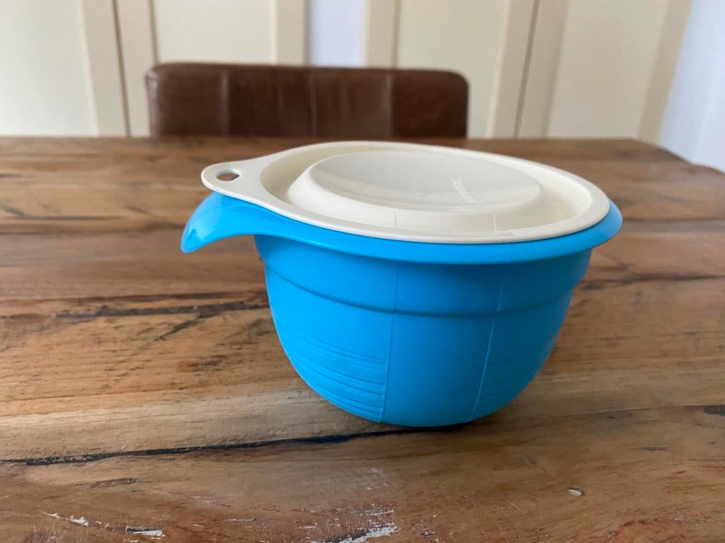 Tupperware mengbakje, Ophalen of Verzenden, Blauw, Overige typen