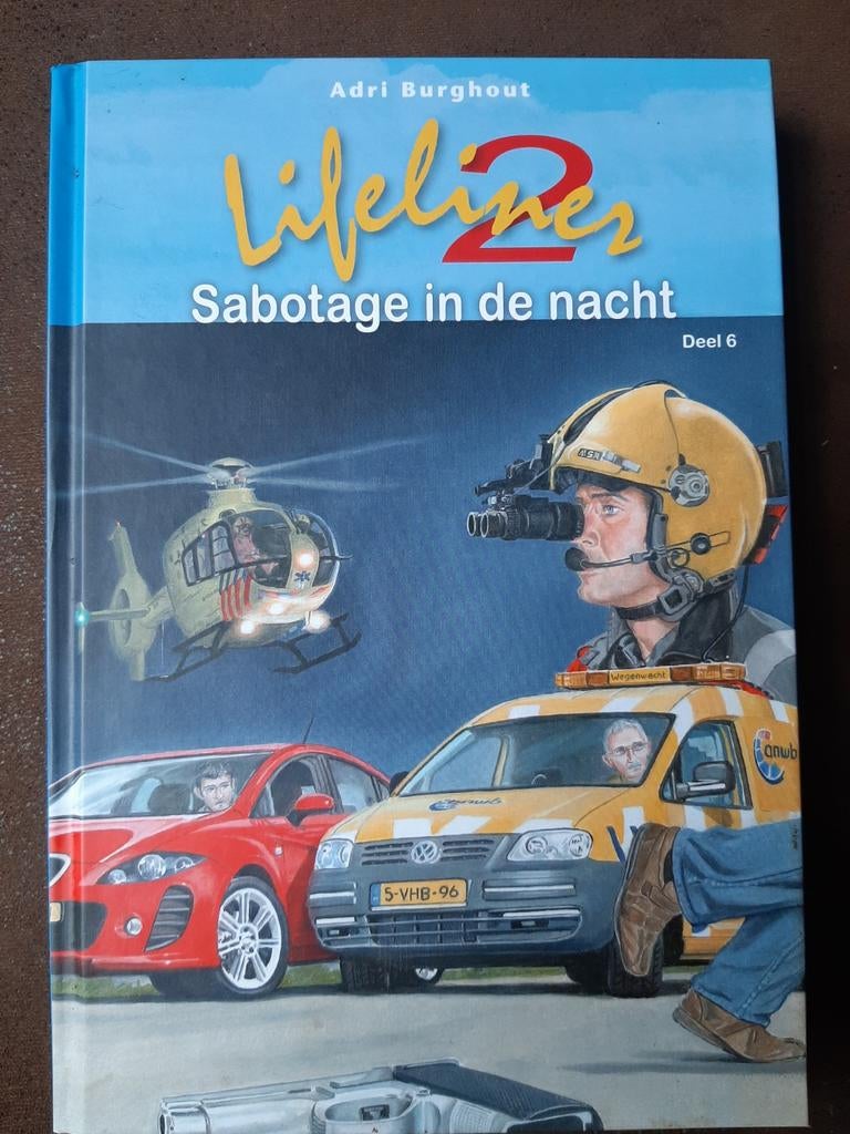 Lifeliner 2: Sabotage in de nacht - Adri Burghout, Ophalen of Verzenden, Nieuw, Adri Burghout, Fictie algemeen