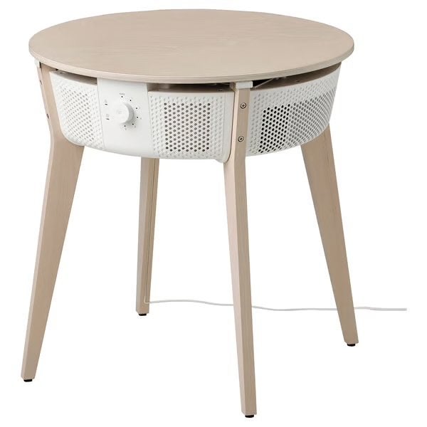 Luchtreiniger en bijzettafel in één ikea STARKVIND, Ophalen, 50 tot 100 cm, Rond, Zo goed als nieuw