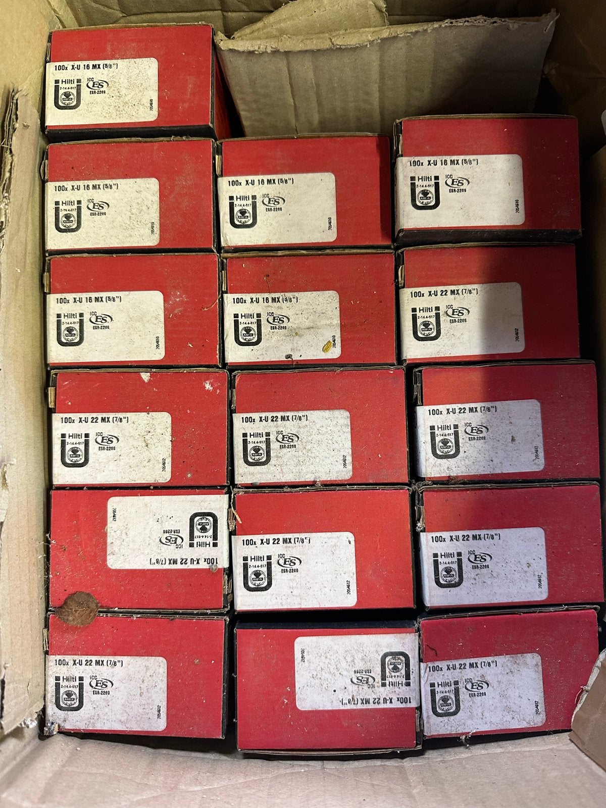 Hilti X-U 16 MX en X-U 22 MX nagels, Ophalen, Nieuw, Minder dan 50 mm, Overige typen