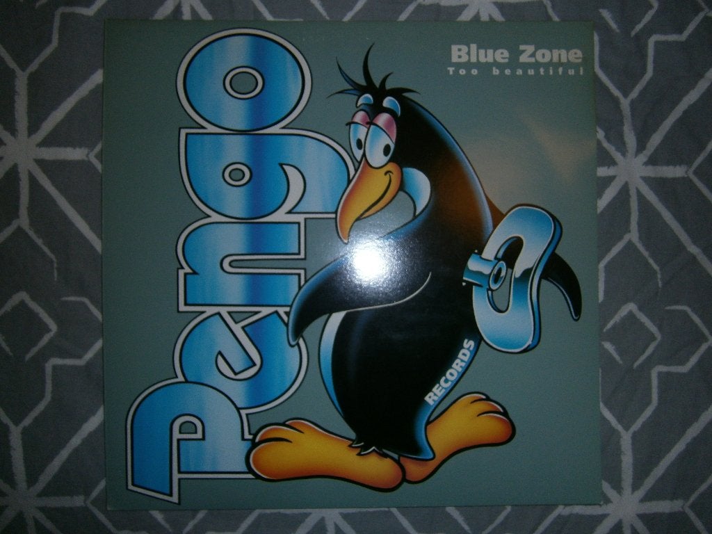 PENGO 017. Blue Zone – Too Beautiful. 1996. Happy Hardcore, Ophalen, Hardcore, Zo goed als nieuw, Inclusief binnenhoes