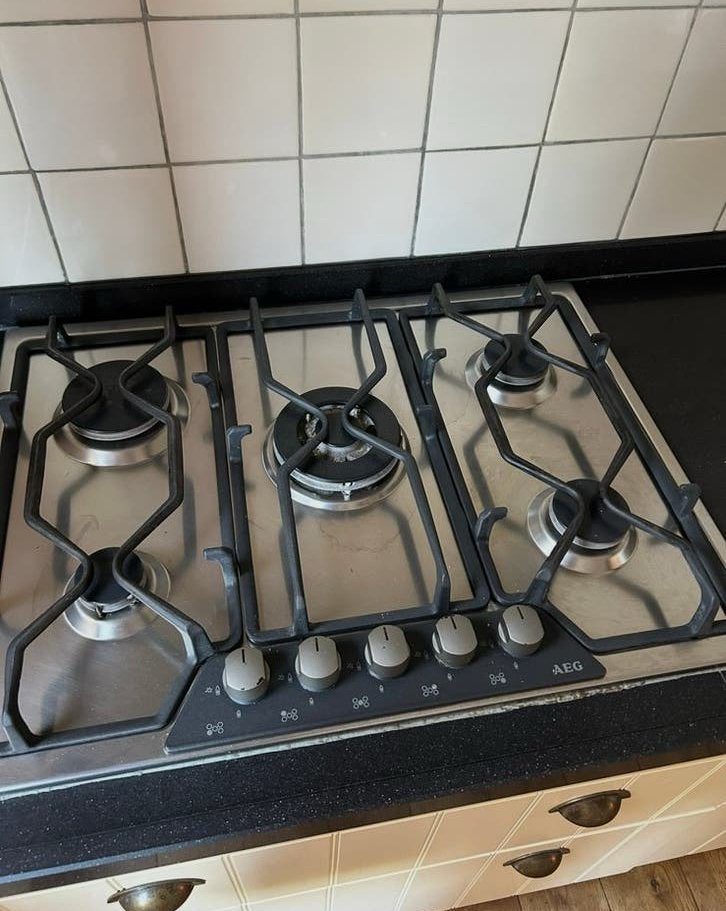 Kookplaat AEG gas, Ophalen, Zo goed als nieuw, Inbouw, Gas
