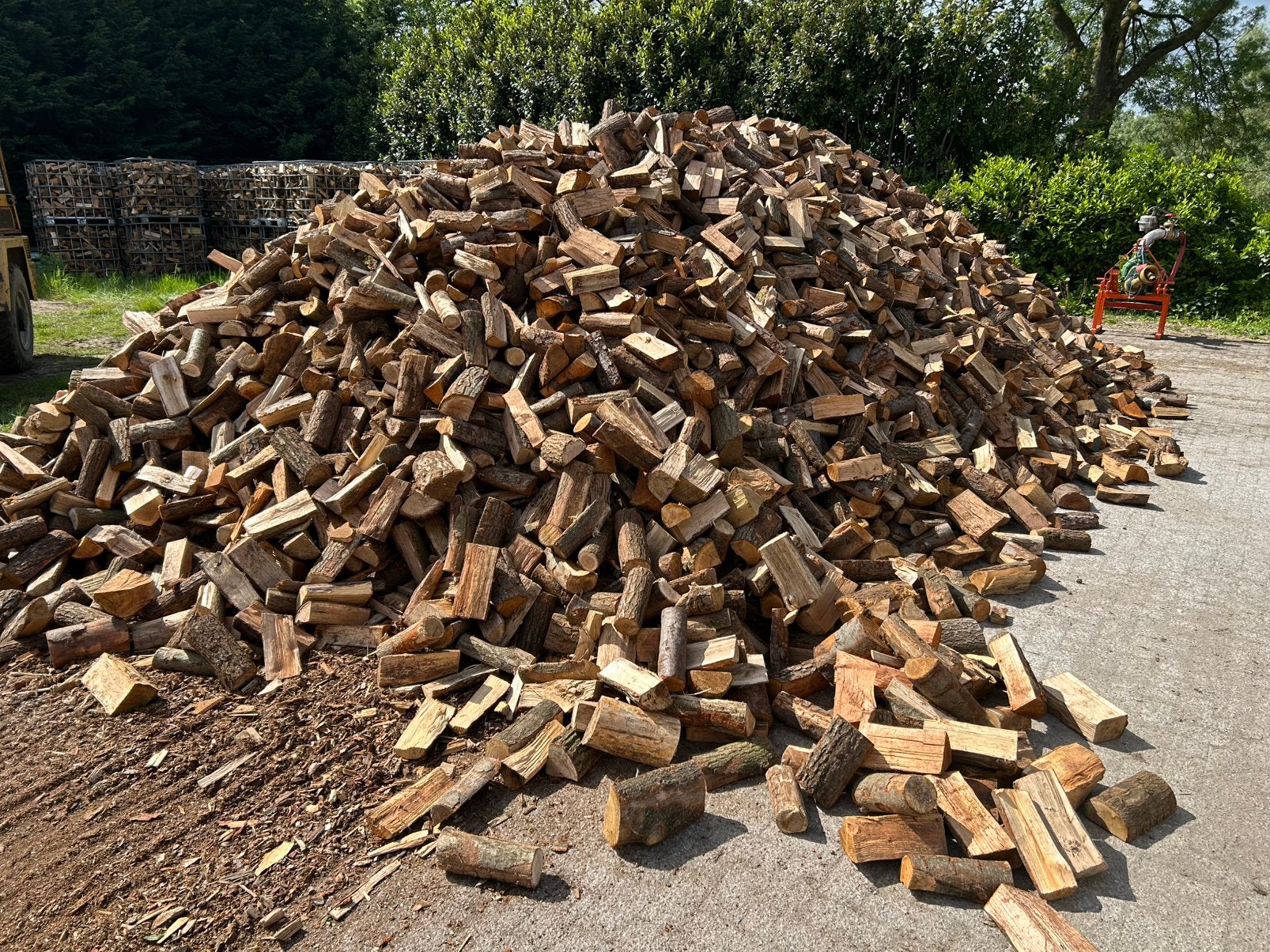 Te koop brandhout, 6 m³ of meer, Ophalen, Eikenhout, Blokken