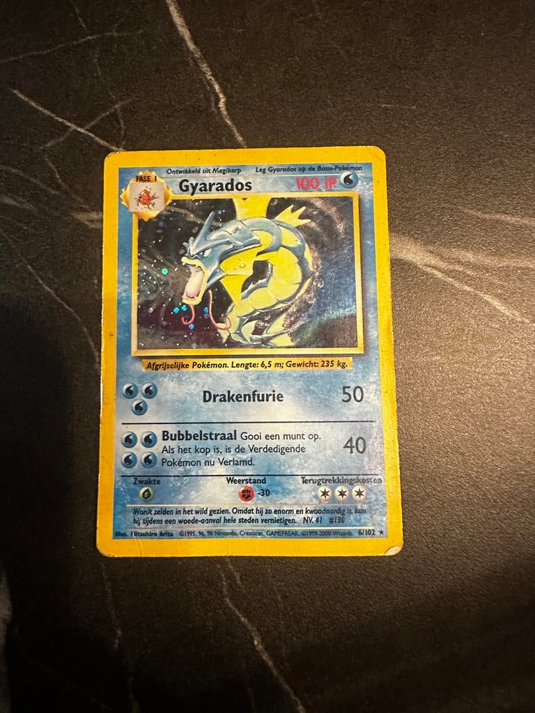 Gyarados [Holo] [NL] #6/102, Ophalen of Verzenden, Gebruikt, Losse kaart, Foil