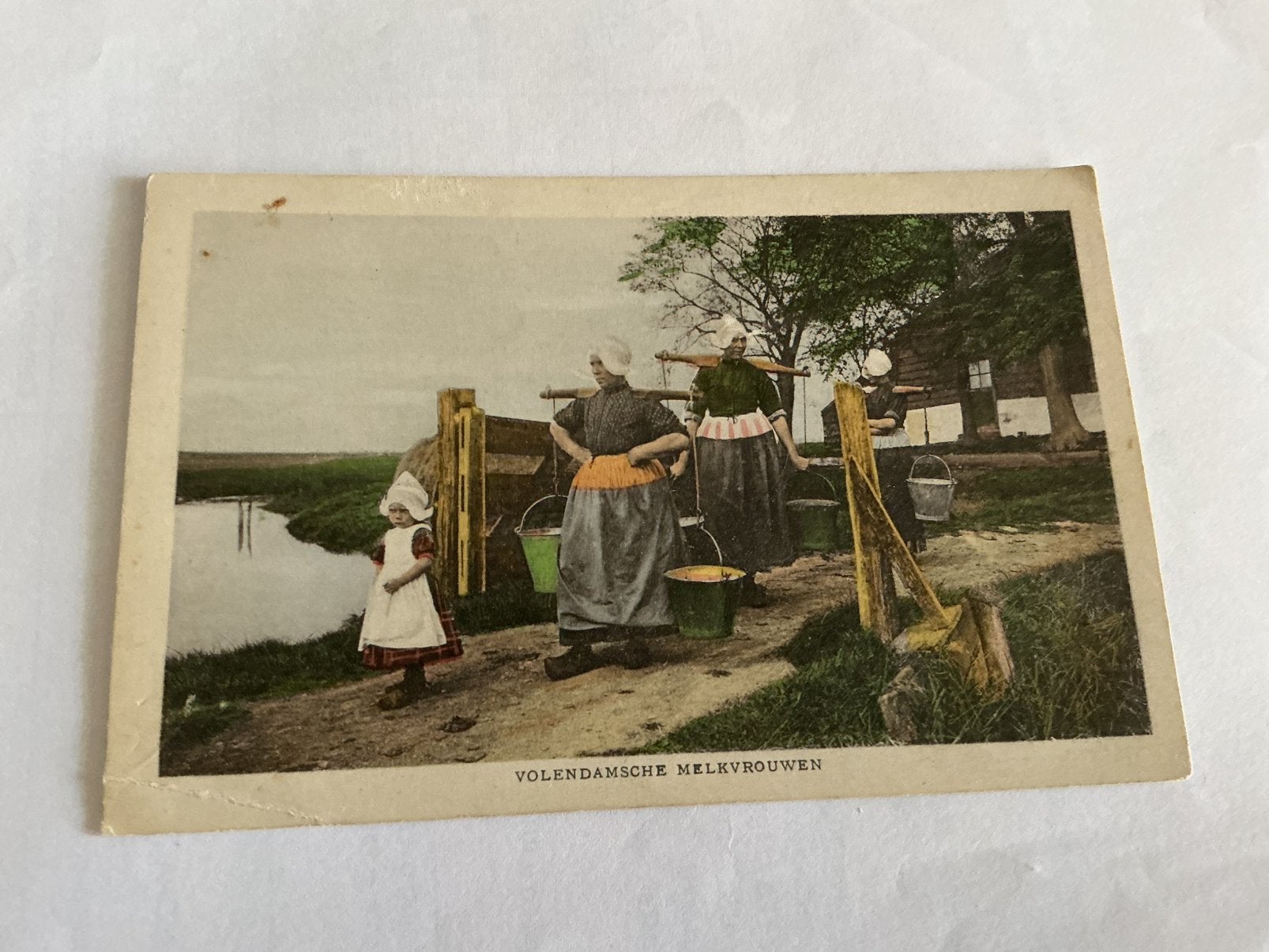 O610 Volendam klederdracht, Ophalen of Verzenden, Voor 1920, Noord-Holland
