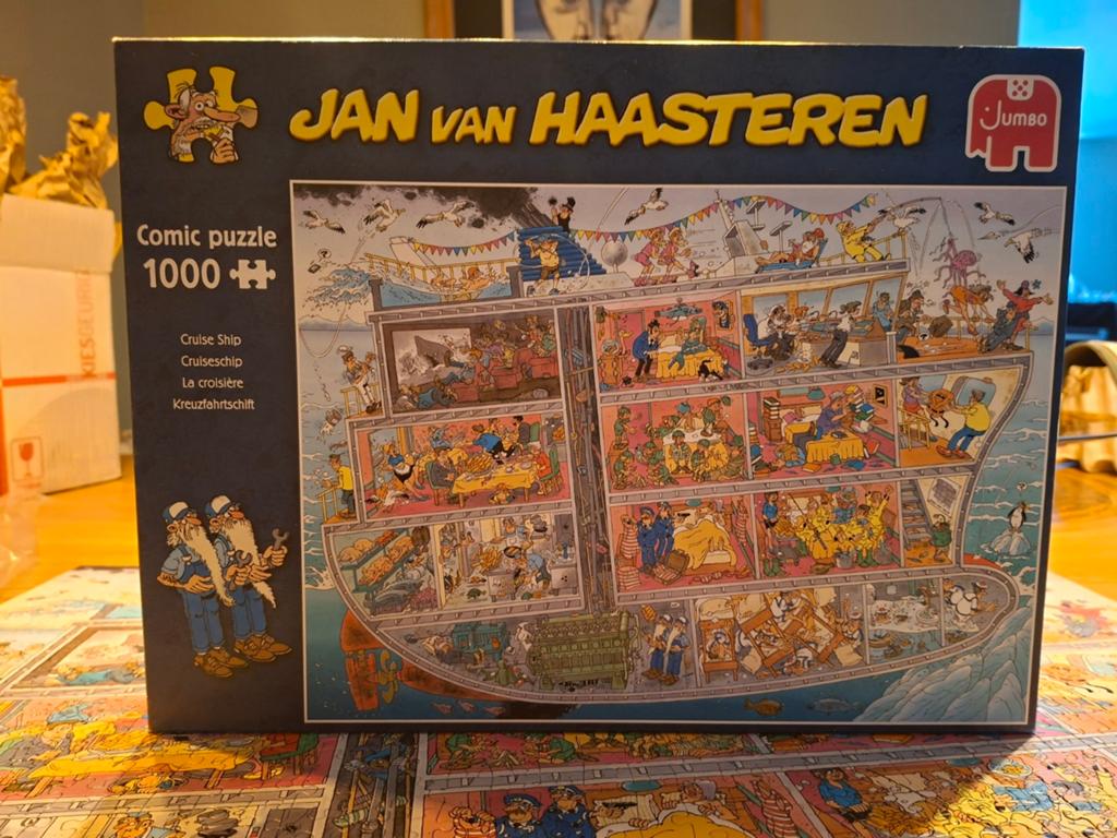 Jan van haasteren puzzel Cruiseschip 1000 stuks, Ophalen of Verzenden, 500 t/m 1500 stukjes, Zo goed als nieuw