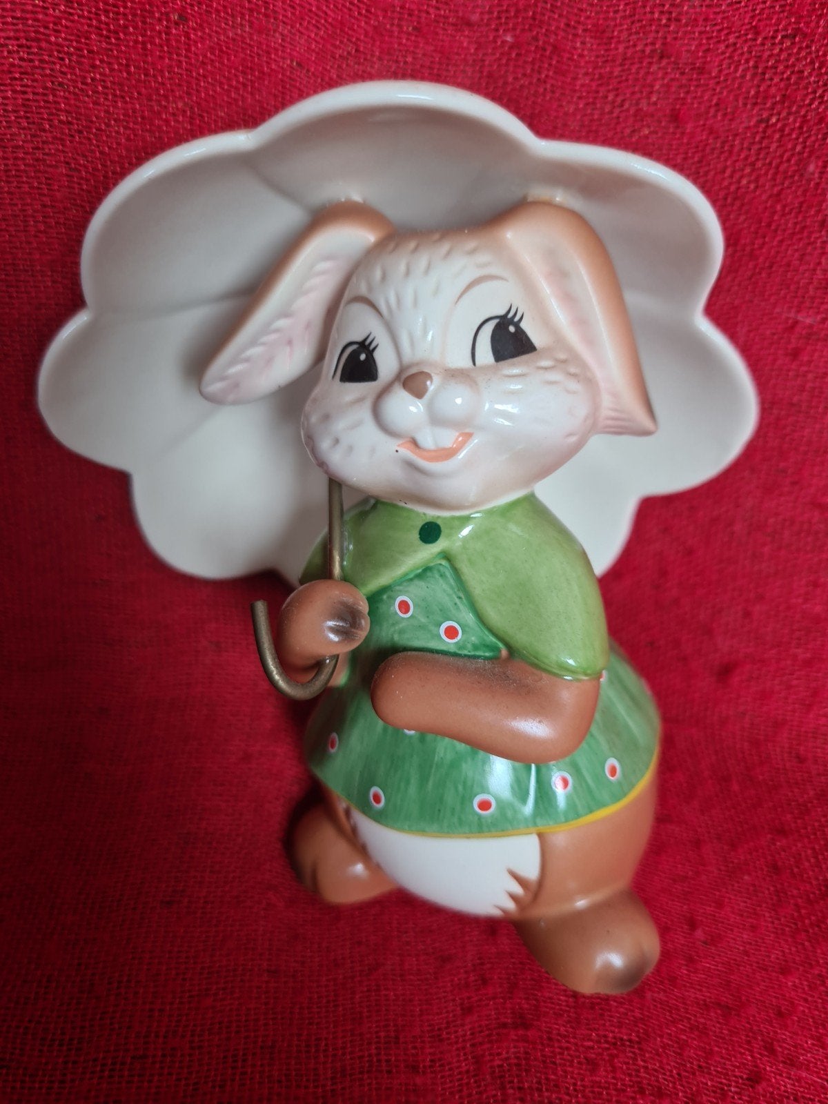 Goebel haasje met paraplu, Ophalen of Verzenden