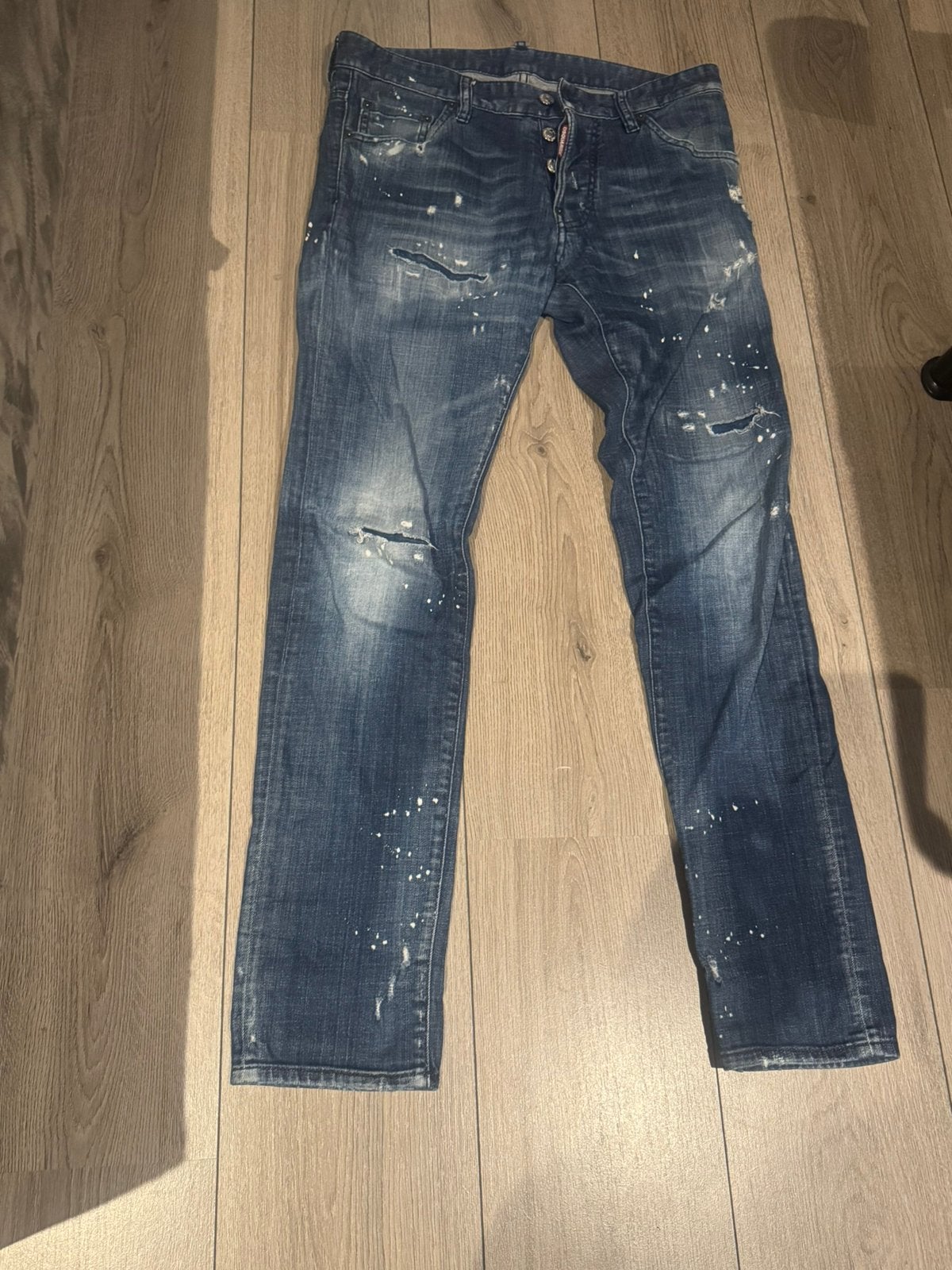 Dsquared broek 46 orgineel, Ophalen of Verzenden, Zo goed als nieuw, Blauw, W32 (confectie 46) of kleiner
