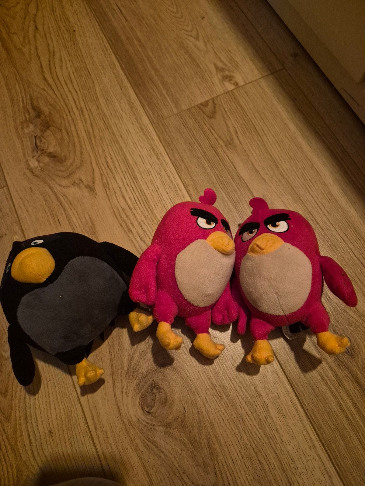 Gratis: Angry Birds knuffels - 3 stuks, Gebruikt, Overige merken, Overige typen, Ophalen of Verzenden