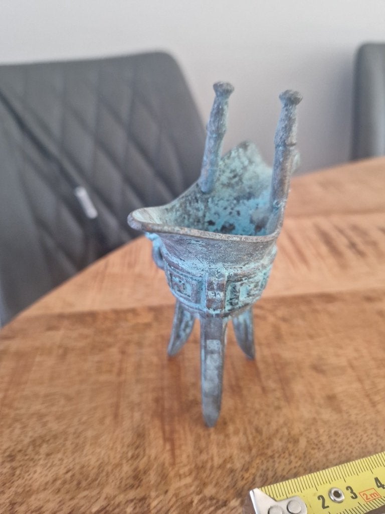 Antieke, bronzen winecup, Ophalen of Verzenden