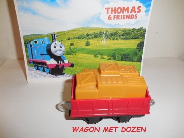 Trackmaster Thomas de Trein, Wagon met Dozen, Kinderen en Baby's, Speelgoed | Thomas de Trein, Ophalen of Verzenden, Zo goed als nieuw