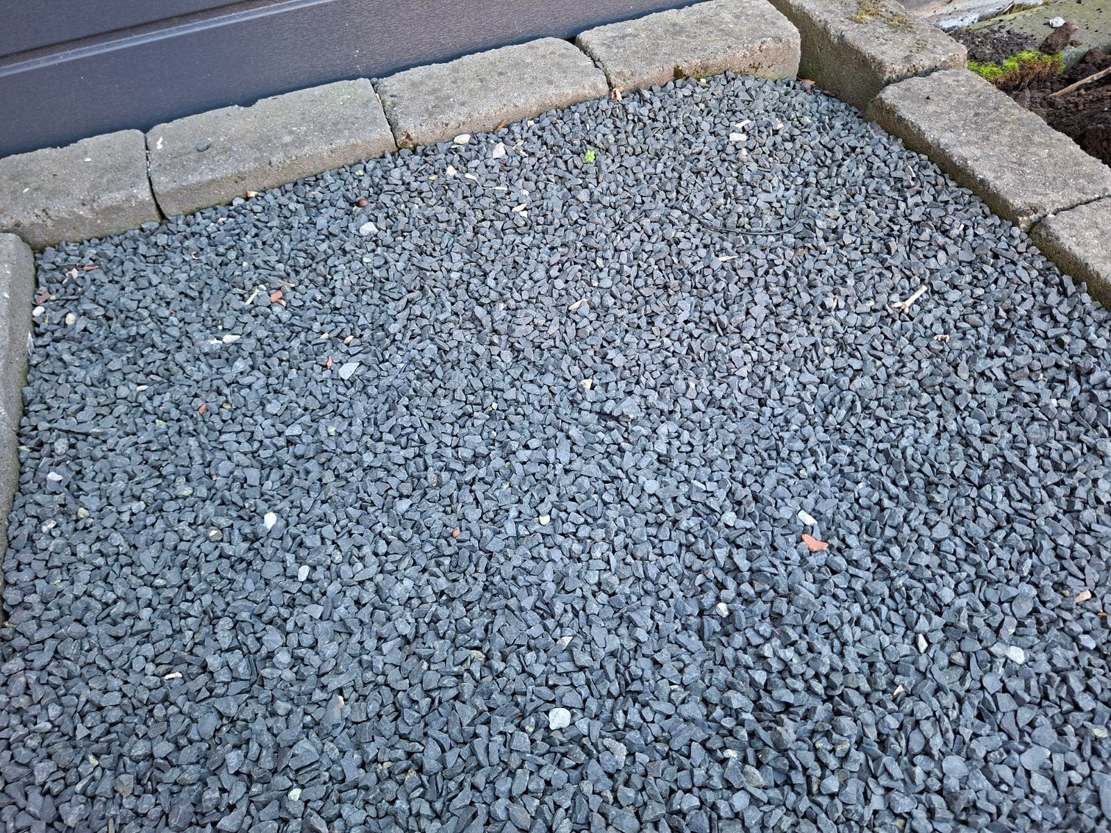 Grijs antracietkleurig siergrind / split., Tuin en Terras, Ophalen, Antraciet, Zo goed als nieuw, Split