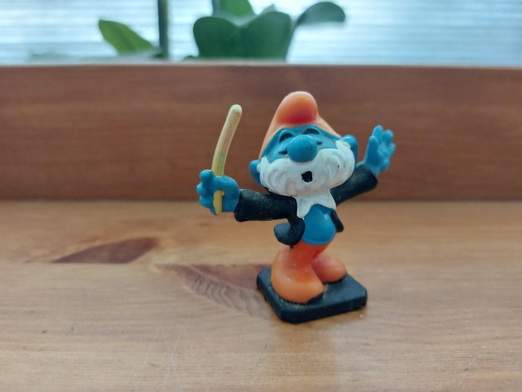 Grote smurf dirigent 20092 De Smurfen, Verzamelen, Smurfen, Ophalen of Verzenden