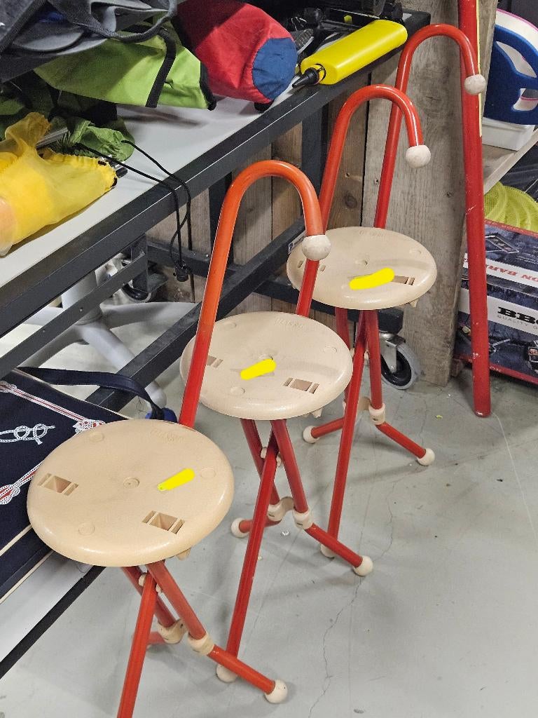 Deze items zijn vintage "Ulisse" wandelstok-klapstoelen, Huis en Inrichting, Ophalen