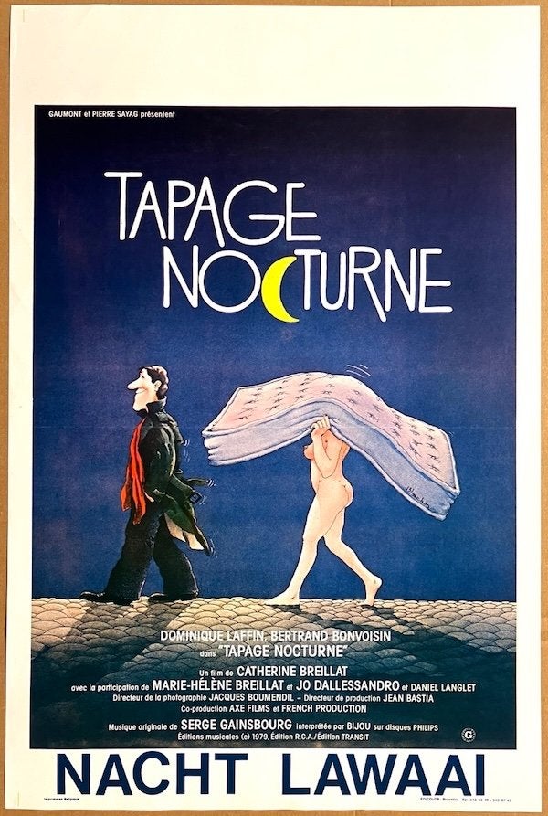 Tapage Nocturne (1979) - Originele filmposter, Ophalen of Verzenden, Zo goed als nieuw, A1 t/m A3, Film en Tv