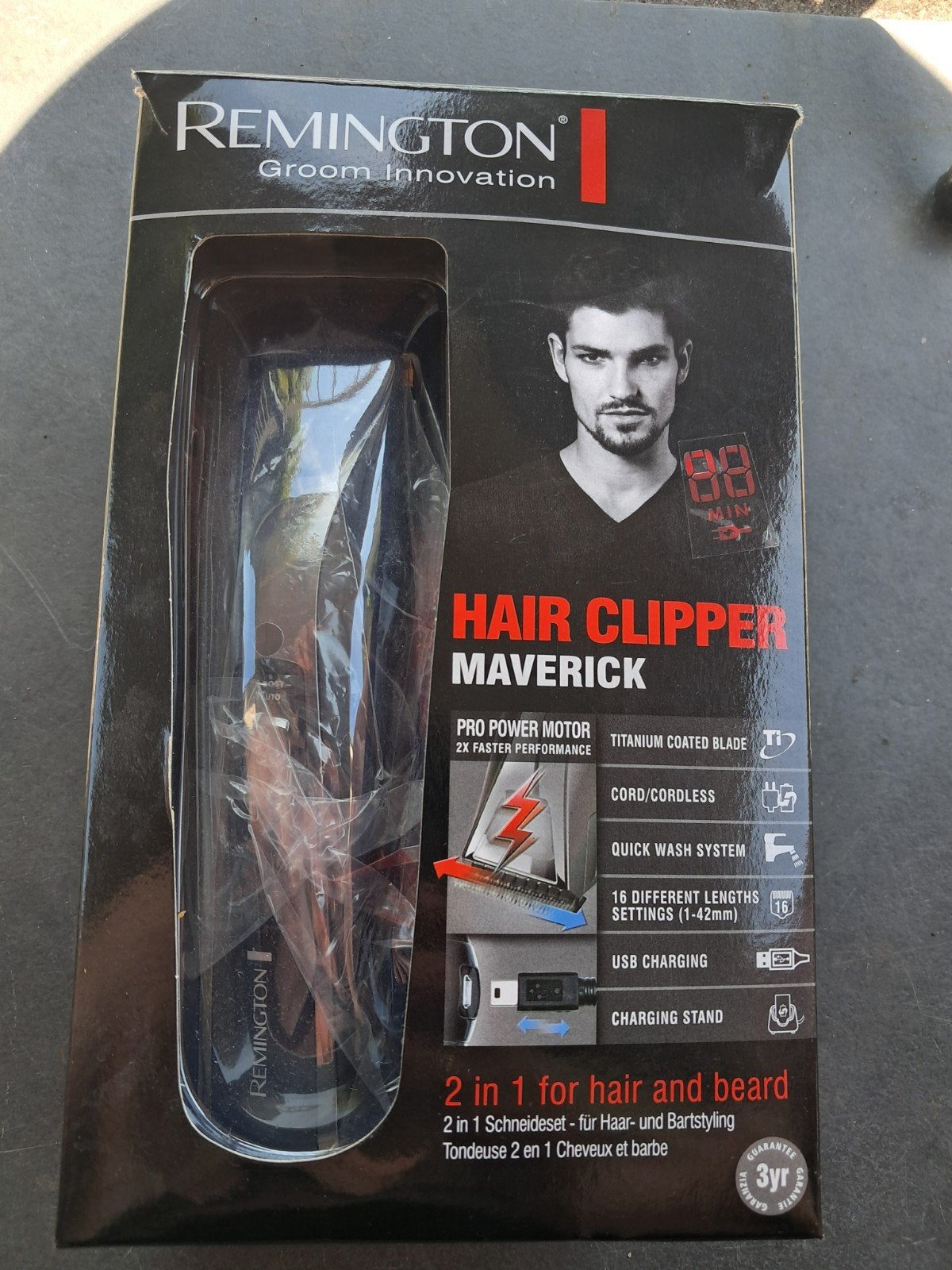 Remington HC5750 hair clipper, tondeuse en baard trimmer, Ophalen of Verzenden, Nieuw, Haarverzorging