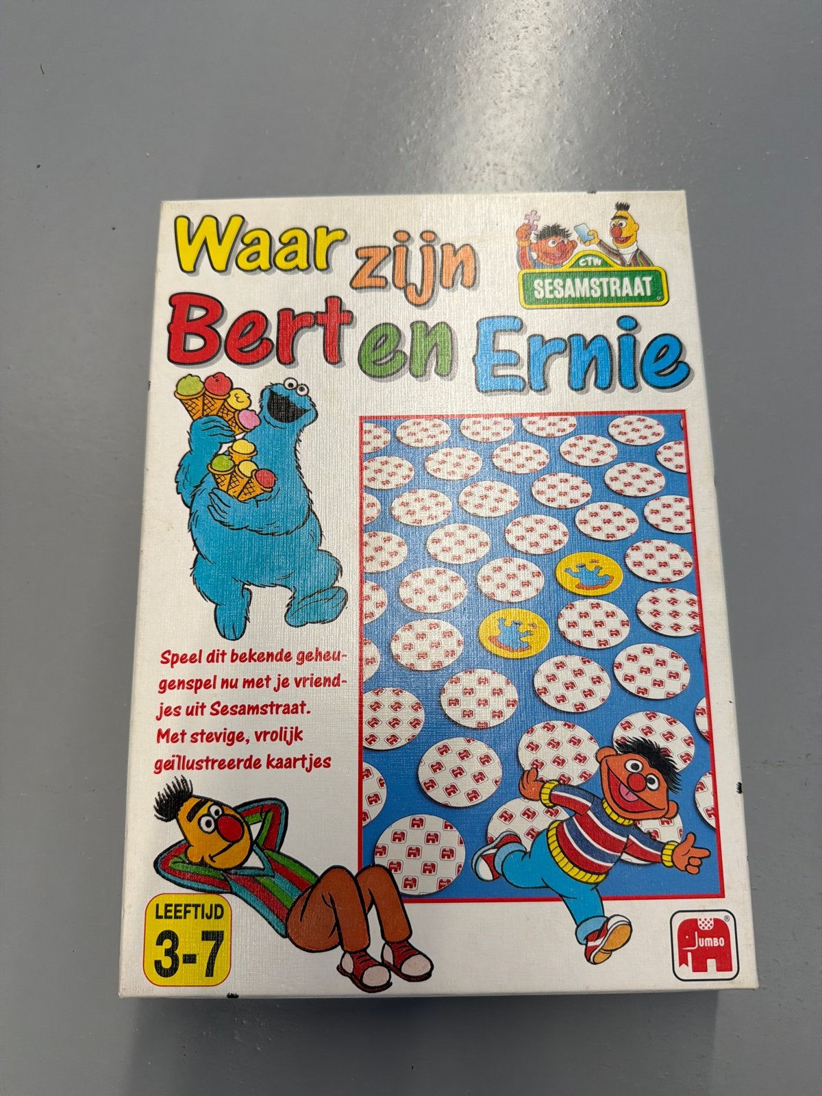 Waar zijn Bert en Ernie? Sesamstraat Geheugenspel, Hobby en Vrije tijd, Drie of vier spelers, Ophalen, Gebruikt