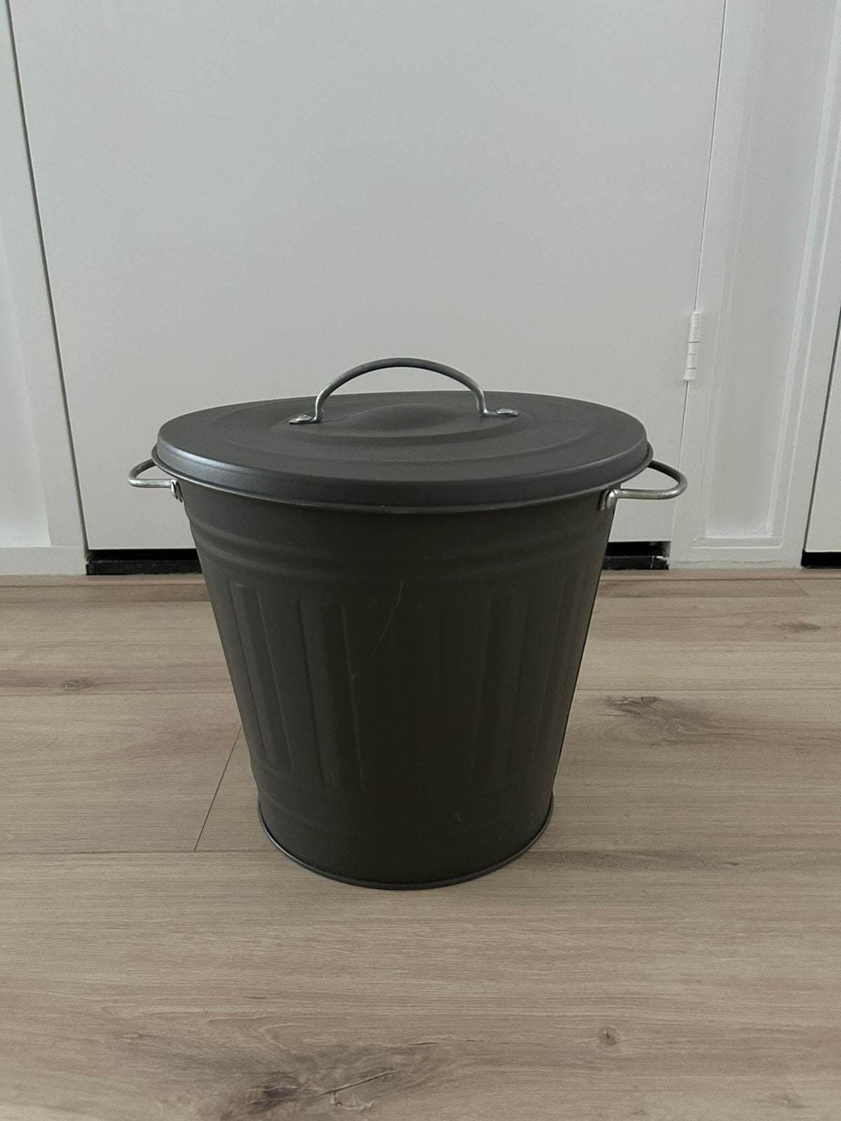 Prullenbak/vuilnisbak, Minder dan 10 liter, Ophalen, Zo goed als nieuw, Metaal