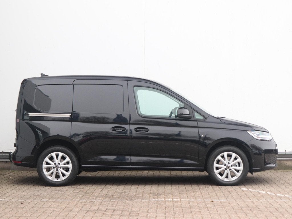 Volkswagen Caddy Cargo 1.5 TSI Style | 2x schuifdeur | Trekh, Auto's, Bestelauto's, 4 cilinders, Volkswagen, 116 pk, Zwart