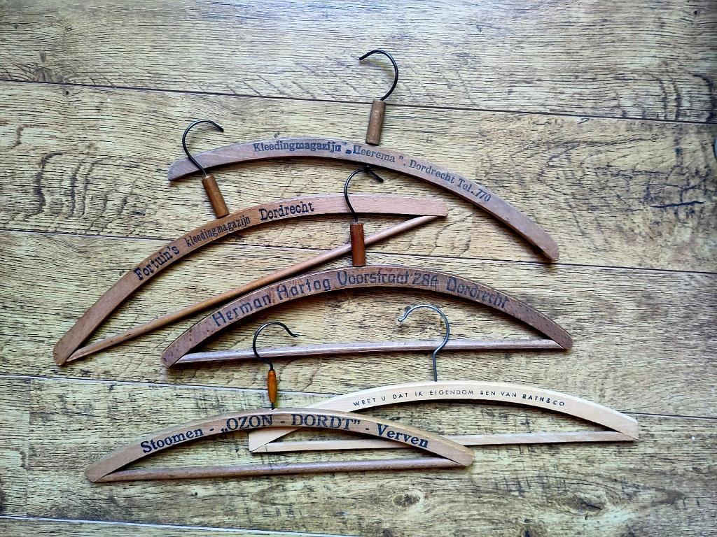oude kleerhangers met reclame, Verzamelen, Ophalen of Verzenden, Gebruikt, Gebruiksvoorwerp