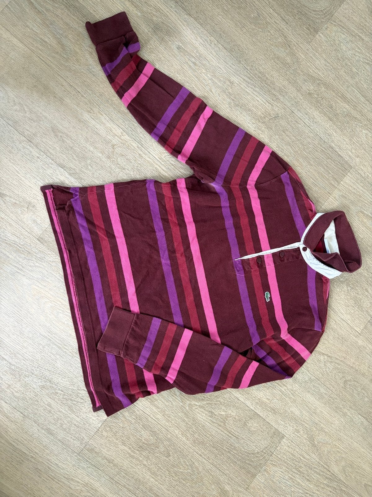 Lacoste polo lange mouw - Maat L, Ophalen of Verzenden, Gedragen, Maat 52/54 (L), Overige kleuren