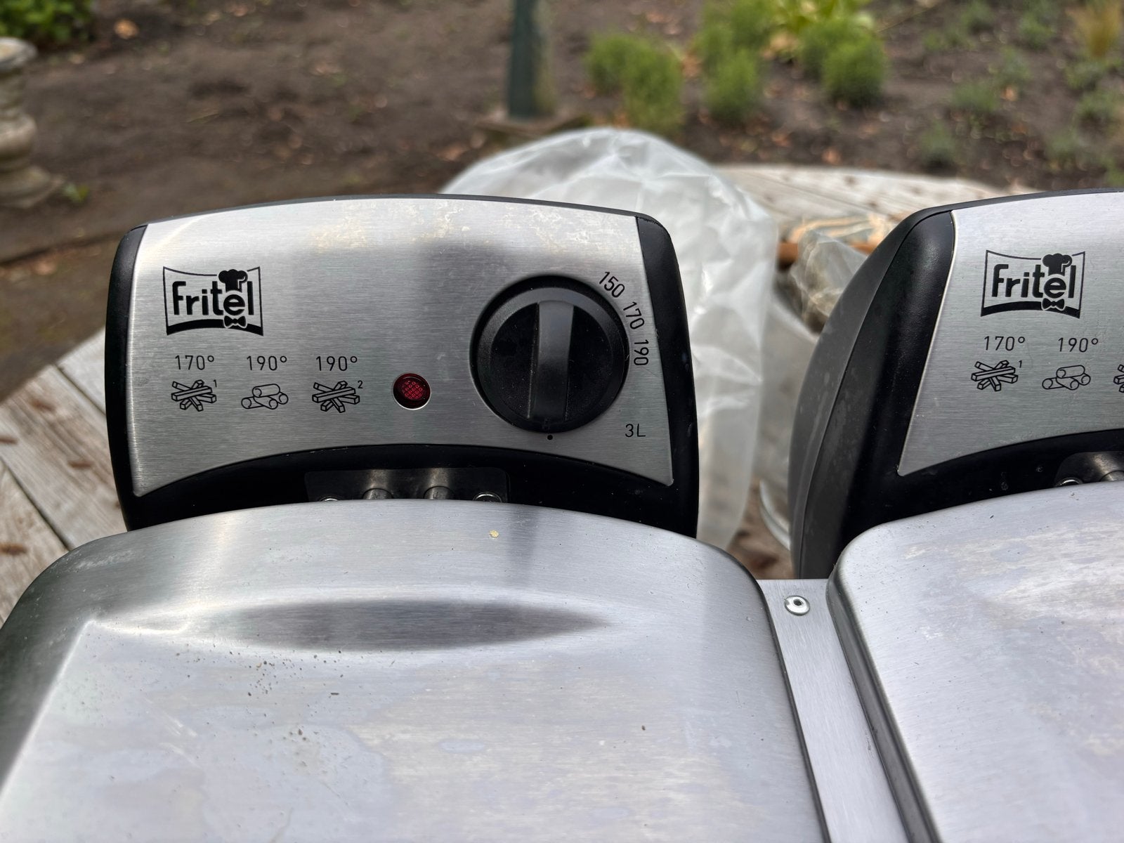 Fritel FR 1355 Duo Friteuse - 2x3 liter - Z.G.A.N., Witgoed en Apparatuur, Frituurpannen, 2 tot 3 liter, Ophalen of Verzenden