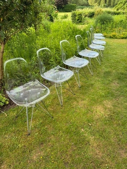 8 design eetkamerstoelen, Ophalen, Gebruikt, Vijf, Zes of meer stoelen