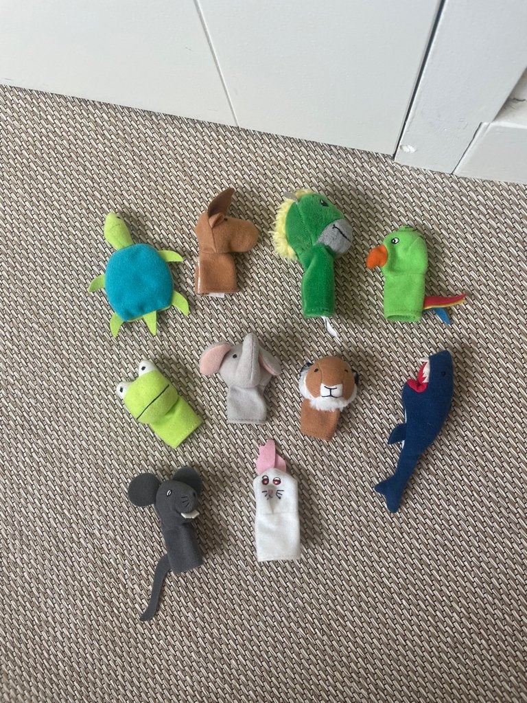 2 soorten vingerpoppetjes  Zo goed als nieuw., Ophalen, Zo goed als nieuw, Taal en Lezen
