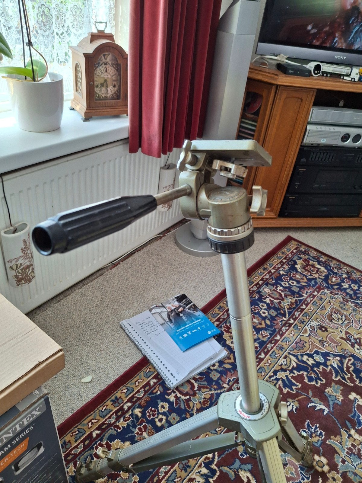 Manfrotto Driepoot Statief met Balhoofd - Gebruikt, Gebruikt, 150 tot 175 cm, Manfrotto, Met balhoofd