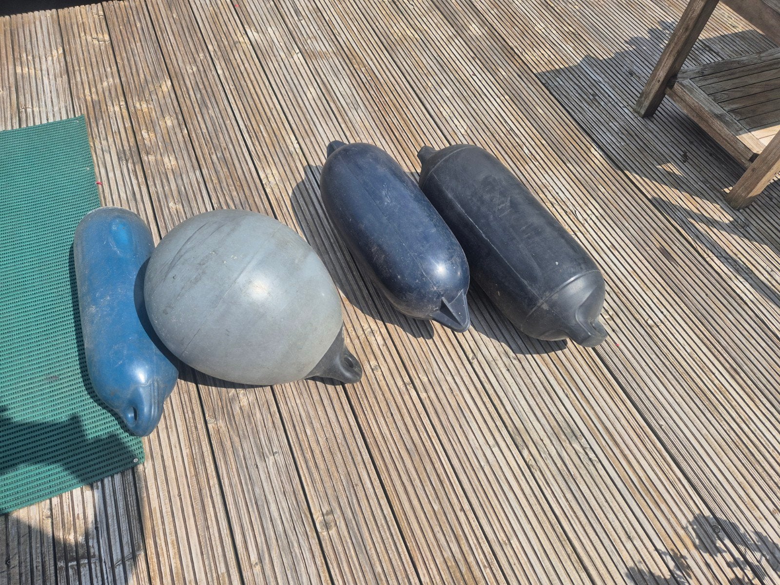 Afgeprijst! Bolfender voor boot. + Grote zwarte fender., Ophalen, Gebruikt, Overige typen